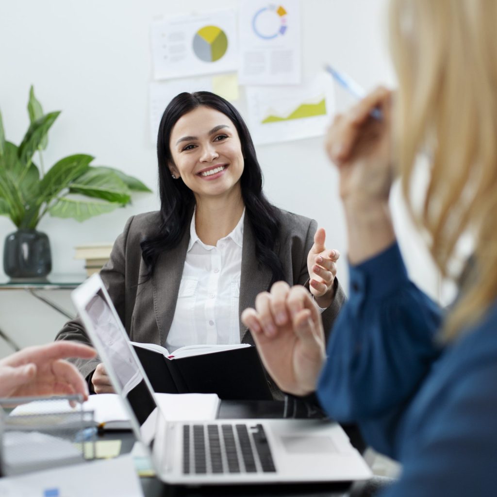 close-up-colleagues-working-together